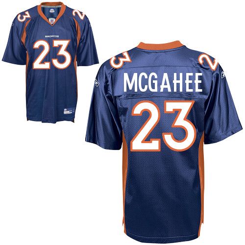 Broncos #23 Willis McGahee Blue Stitched NFL Jersey