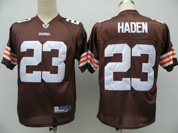 Browns #23 Joe Haden Brown Stitched NFL Jersey