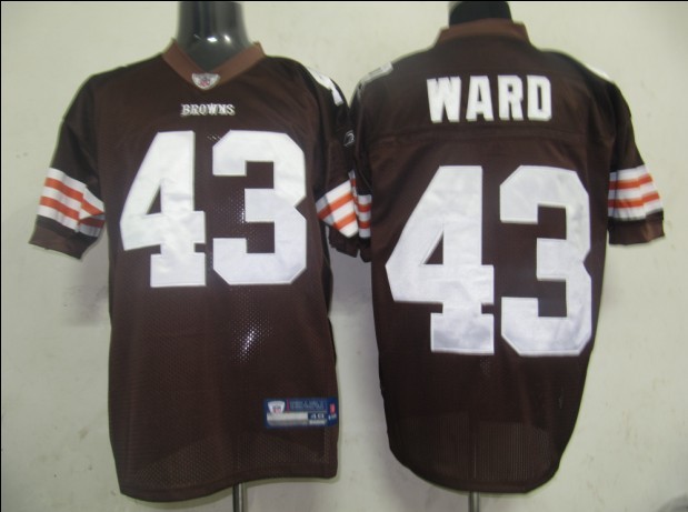 Browns #43 T.J. Ward Brown Stitched NFL Jersey