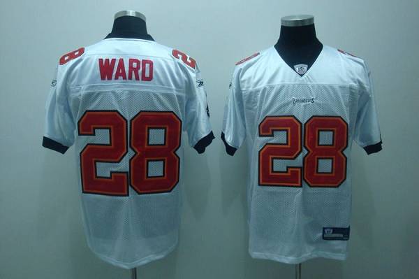 Buccaneers #28 Derrick Ward Stitched White NFL Jersey