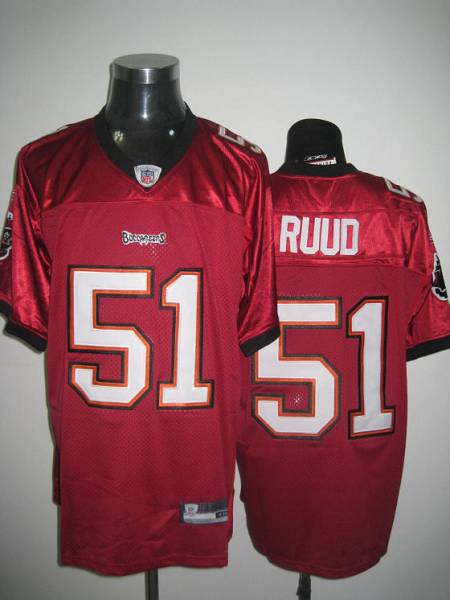 Buccaneers #51 Barrett Ruud Stitched Red NFL Jersey