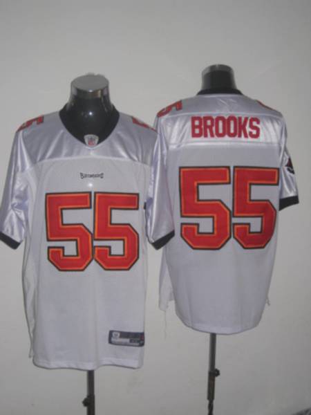 Buccaneers #55 Derrick Brooks Stitched White NFL Jersey