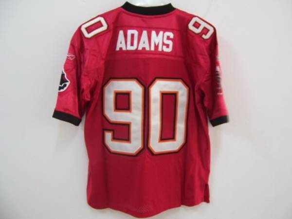 Buccaneers #90 Gaines Adams Stitched Red NFL Jersey