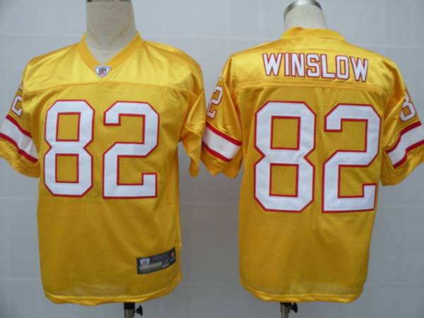 Buccaneers #82 Kellen Winslow Yellow Stitched NFL Jersey