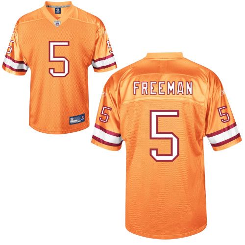 Buccaneers #5 Josh Freeman Yellow Stitched NFL Jersey