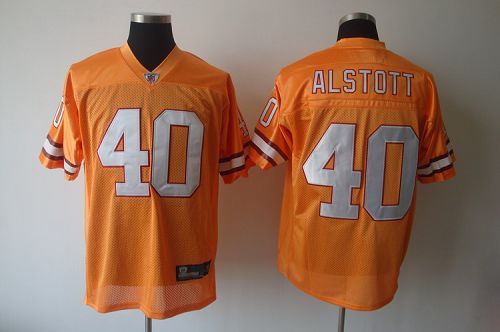 Buccaneers #40 Mike Alstott Yellow Stitched NFL Jersey