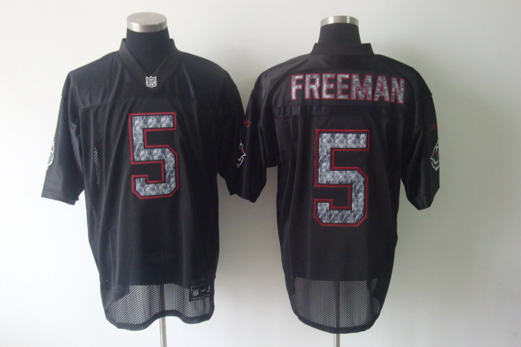 Sideline Black United Buccaneers #5 Josh Freeman Black Stitched NFL Jersey