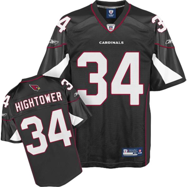 Cardinals #34 Tim Hightower Black Stitched NFL Jersey