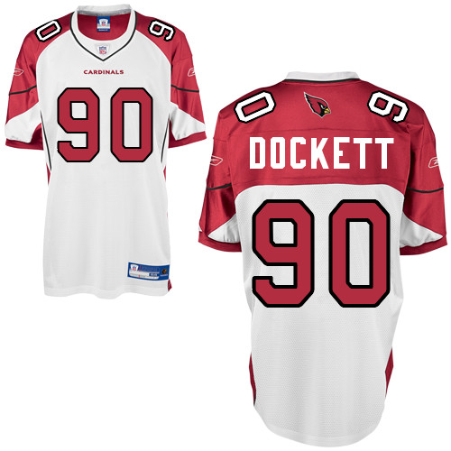 Cardinals #90 Darnell Dockett White Stitched NFL Jersey