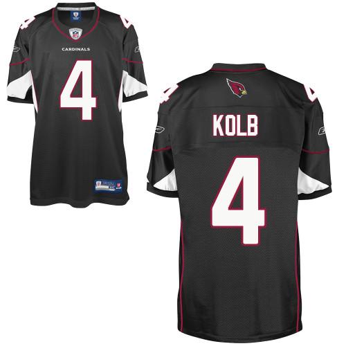 Cardinals #4 Kevin Kolb Black Alternate Stitched NFL Jersey