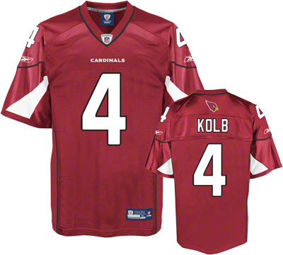 Cardinals #4 Kevin Kolb Red Stitched NFL Jersey