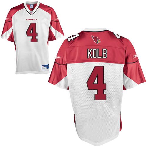 Cardinals #4 Kevin Kolb White Stitched NFL Jersey