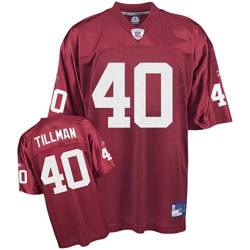 Cardinals #40 Pat Tillman Red Stitched NFL Jersey