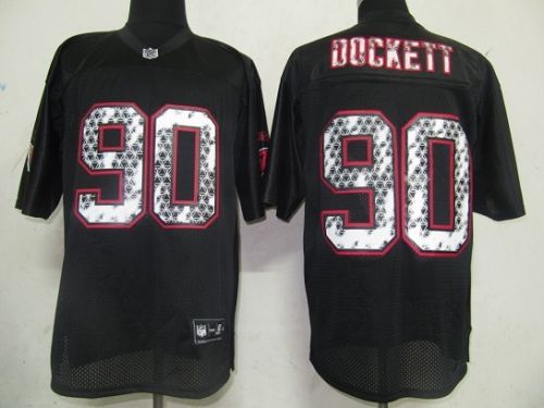 Sideline Black United Cardinals #90 Darnell Dockett Black Stitched NFL Jersey