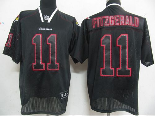 Cardinals #11 Larry Fitzgerald  Lights Out Black Stitched NFL Jersey