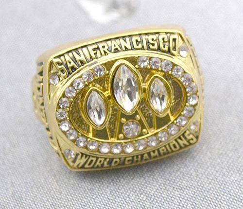 NFL San Francisco 49ers World Champions Gold Ring