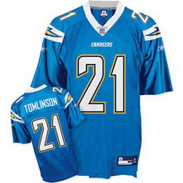 Chargers LaDainian Tomlinson #21 Stitched Baby Blue NFL Jersey
