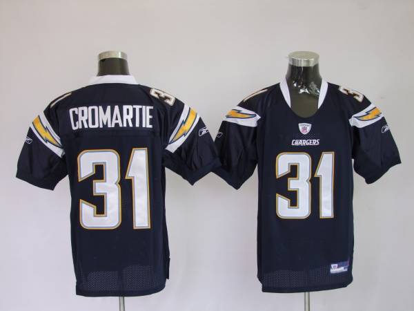 Chargers Antonio Cromartie #31 Stitched Dark Blue NFL Jersey