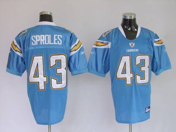 Chargers Darren Sproles #43 Stitched Baby Blue NFL Jersey