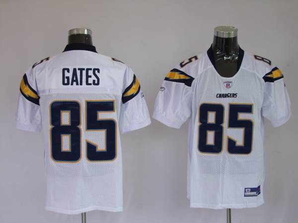 Chargers Antonio Gates #85 Stitched White NFL Jersey