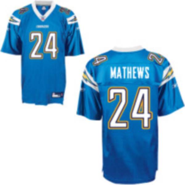 Chargers Ryan Mathews #24 Stitched Baby Blue NFL Jersey