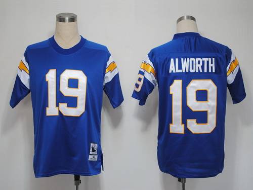 Mitchell And Ness 1984 Chargers #19 Lance Alworth Light Blue Stitched NFL Jersey