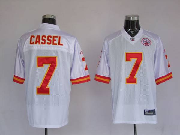 Chiefs #7 Matt Cassel White Stitched NFL Jersey