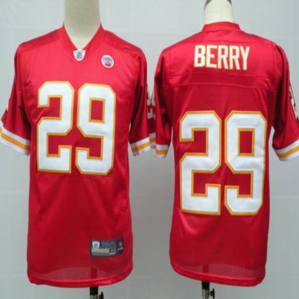 Chiefs #29 Eric Berry Red With Draft Player Stitched NFL Jersey