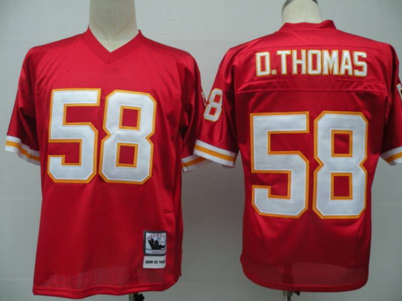 Mitchell And Ness Chiefs #58 Derrick Thomas Red Throwback Stitched NFL Jersey