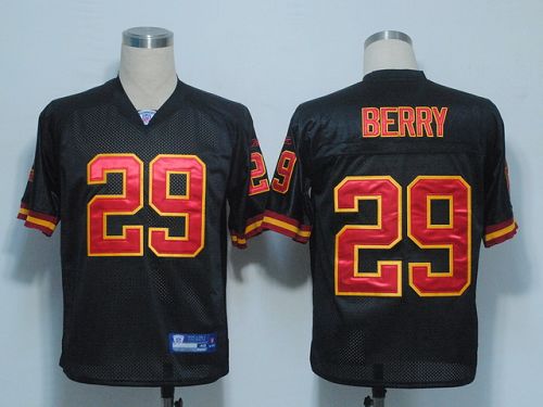 Chiefs #29 Eric Berry Black Stitched NFL Jersey