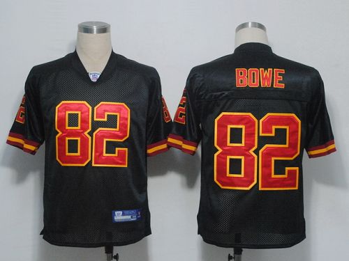 Chiefs #82 Dwayne Bowe Black Stitched NFL Jersey