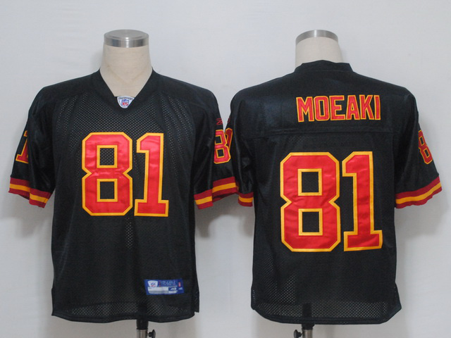 Chiefs #81 Tony Moeaki Black Stitched NFL Jersey