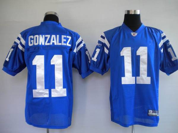 Colts #11 Anthony Gonzalez Blue Stitched NFL Jersey