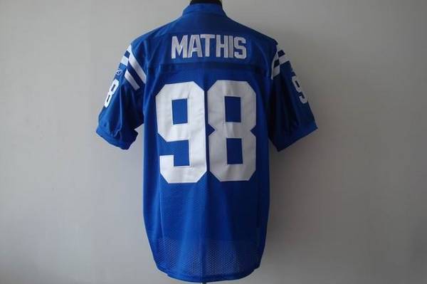 Colts #98 Robert Mathis Blue Stitched NFL Jersey