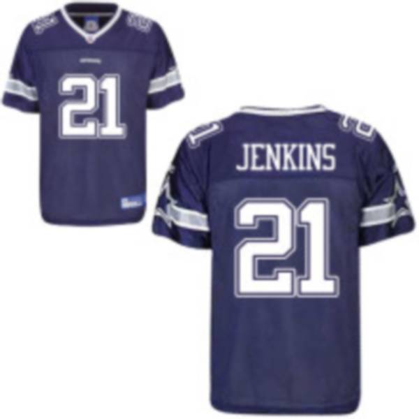 Cowboys #21 Mike Jenkins Blue Stitched NFL Jersey
