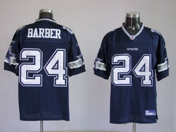 Cowboys #24 Marion Barber Blue Stitched NFL Jersey
