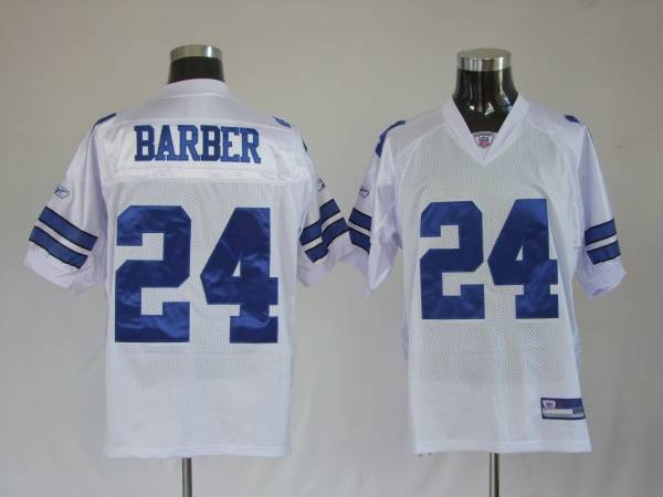 Cowboys #24 Marion Barber White Stitched NFL Jersey