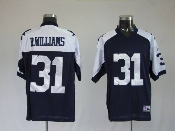 Cowboys #31 Roy L. Williams Blue Thanksgiving Stitched Throwback NFL Jersey