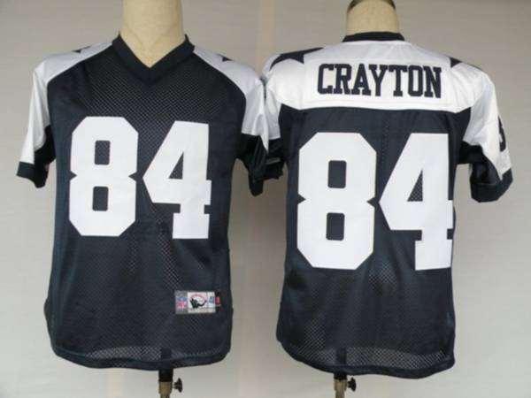 Cowboys #84 Patrick Crayton Blue Thanksgiving Stitched Throwback NFL Jersey