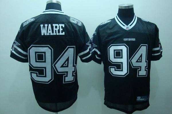 Cowboys #94 DeMarcus Ware Black Shadow Stitched NFL Jersey