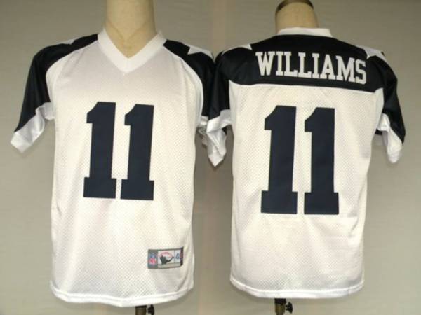 Cowboys #11 Roy Williams White Thanksgiving Stitched Throwback NFL Jersey