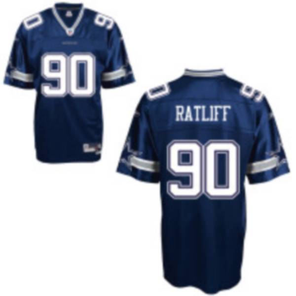 Cowboys #90 Jay Ratliff Blue Stitched NFL Jersey