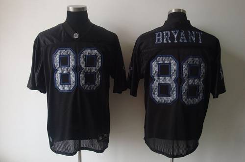 Sideline Black United Cowboys #88 Dez Bryant Black Stitched NFL Jersey