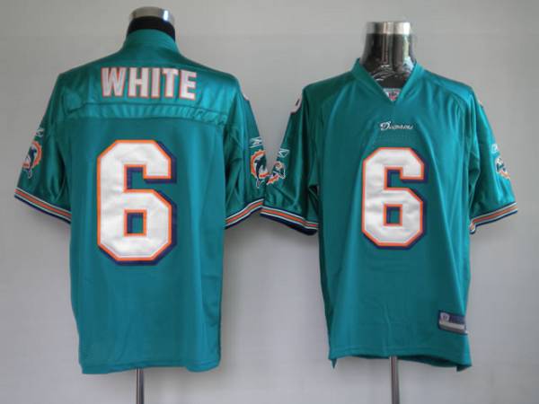 Dolphins Pat White #6 Green Stitched NFL Jersey