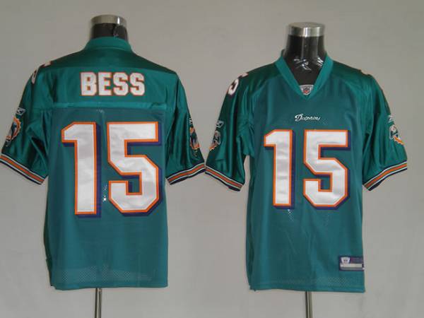Dolphins Davone Bess #15 Green Stitched NFL Jersey