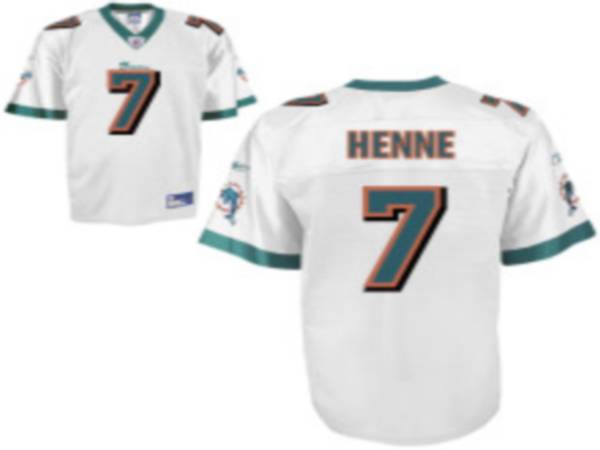 Dolphins #7 Chad Henne White Stitched NFL Jersey
