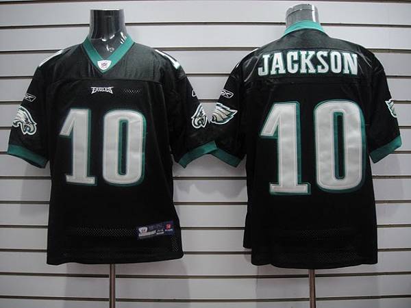 Eagles #10 DeSean Jackson Stitched Black NFL Jersey