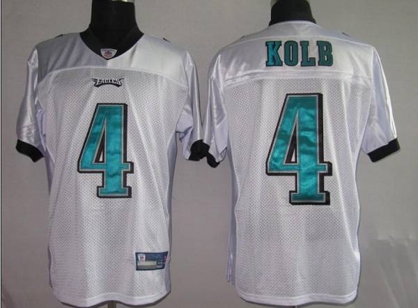 Eagles Kevin Kolb #4 Stitched White NFL Jersey