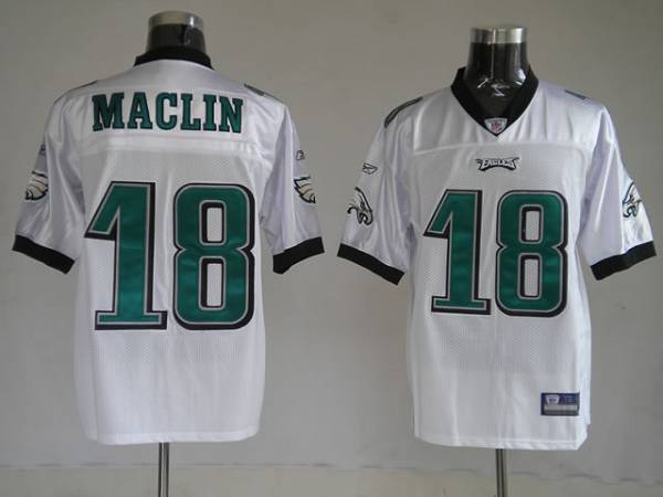 Eagles Jeremy Maclin #18 Stitched White NFL Jersey