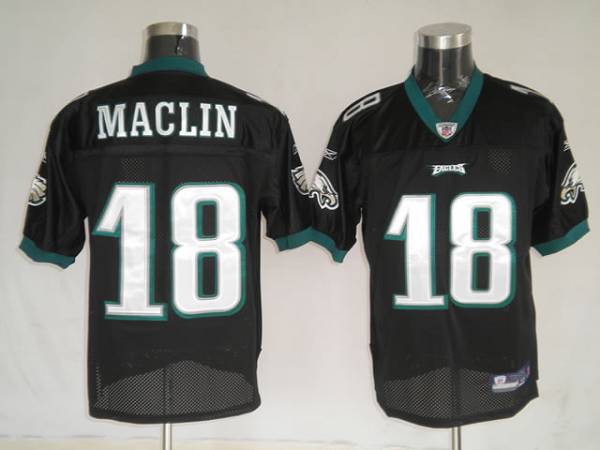 Eagles Jeremy Maclin #18 Stitched Black NFL Jersey